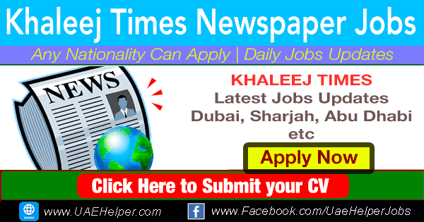 khaleej times jobs in dubai