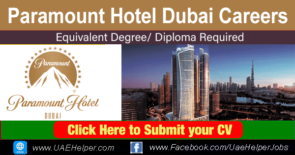 Paramount Hotel Dubai careers