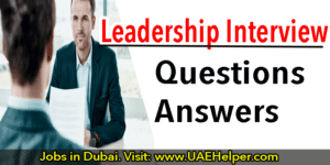 Leadership Interview Questions & Answers