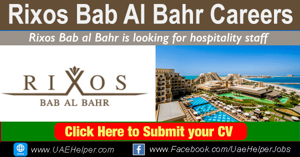Rixos Bab Al Bahr Careers 