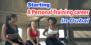 Three women in a gym - Starting a personal training career in Dubai