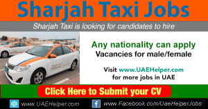 Sharjah Taxi Jobs Latest careers