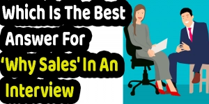 Which Is The Best Answer For 'Why Sales' In An Interview?