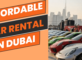 Affordable cars to rent in Dubai