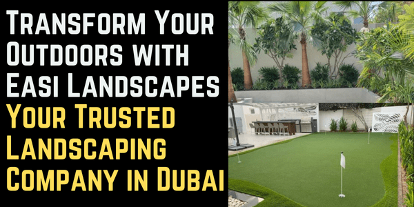 Transform Your Outdoors with Easi Landscapes – Your Trusted Landscaping Company in Dubai