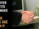 People shaking hands because they agreed on the employer benefits that make moving to the UAE worth it