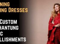 Designing Wedding Dresses with Custom DIY Shantung Fabric Embellishments