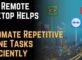 How Remote Desktop Helps Automate Repetitive Online Tasks Efficiently