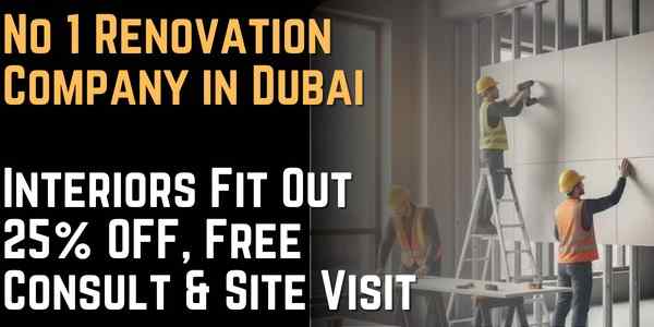 No 1 Renovation Company in Dubai Interiors Fit Out – 25% OFF, Free Consult & Site Visit