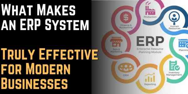 What Makes an ERP System Truly Effective for Modern Businesses