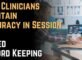 How Clinicians Maintain Accuracy in Session-Based Record Keeping
