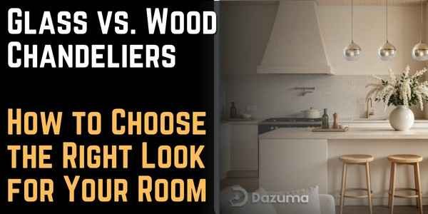 Glass vs. Wood Chandeliers How to Choose the Right Look for Your Room