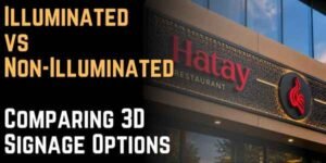 Illuminated vs Non-Illuminated Comparing 3D Signage Options