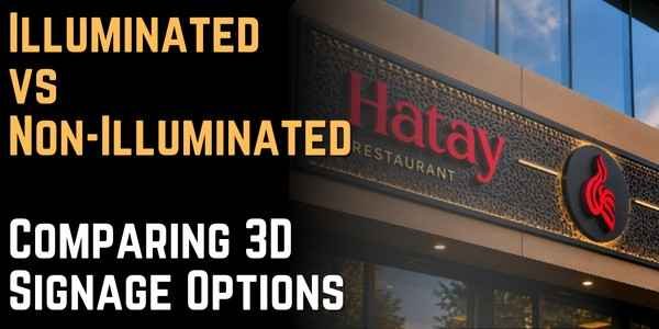 Illuminated vs Non-Illuminated Comparing 3D Signage Options