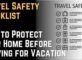 Travel Safety Checklist How to Protect Your Home Before Leaving for Vacation
