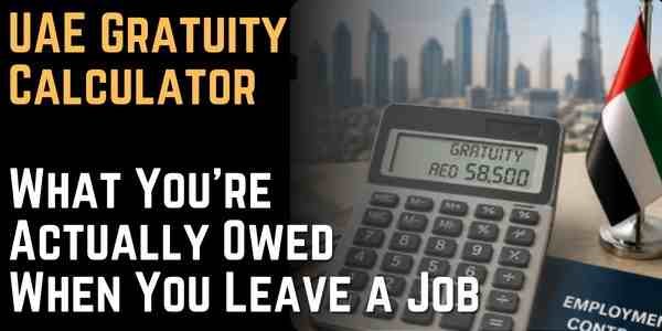 UAE Gratuity Calculator What You're Actually Owed When You Leave a Job