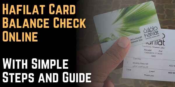 Hafilat Card Balance Check Online With Simple Steps and Guide