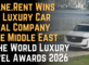 Octane.Rent Wins Best Luxury Car Rental Company in the Middle East at the World Luxury Travel Awards 2026