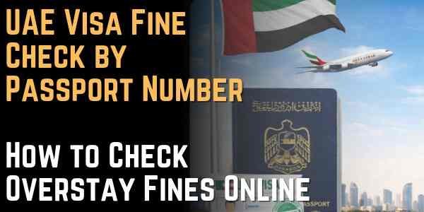 UAE visa fine check by passport number using official immigration services