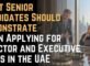 What Senior Candidates Should Demonstrate When Applying for Director and Executive Roles in the UAE